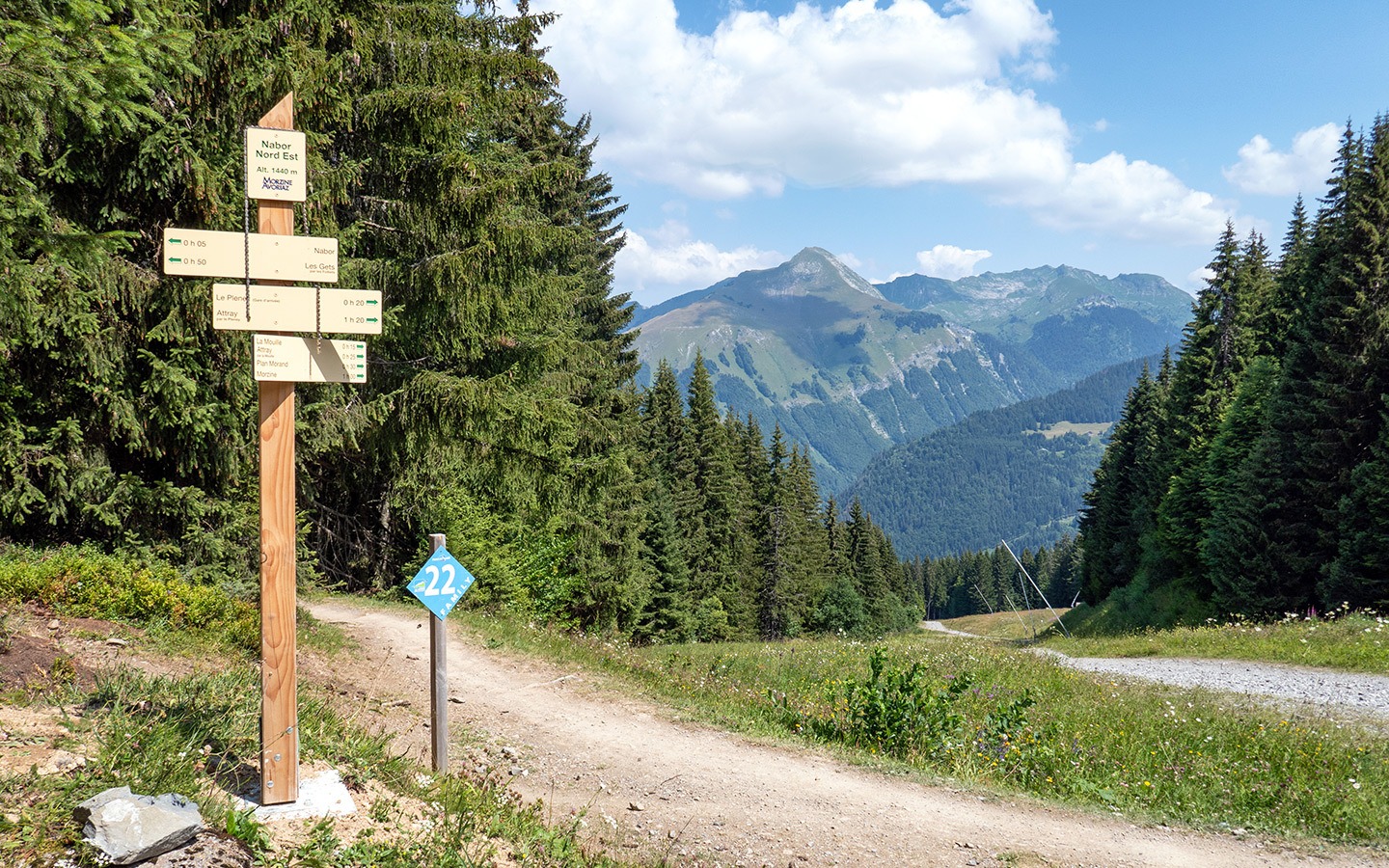 Summer walking in Morzine in the French Alps