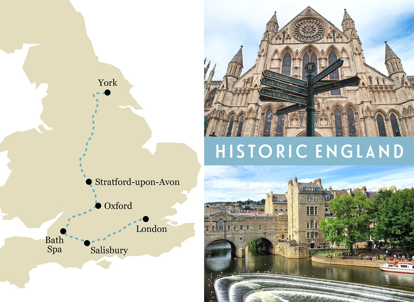 Britain by train: Historic England one-week rail trip route map