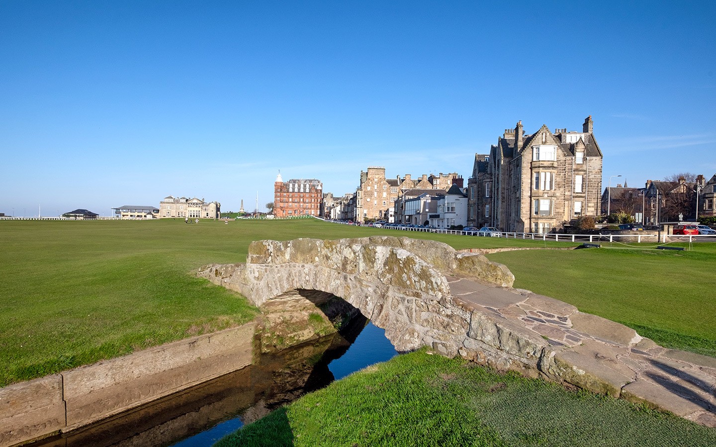 The Swilcan Bridge on the Old Course – home of golf in St Andrews