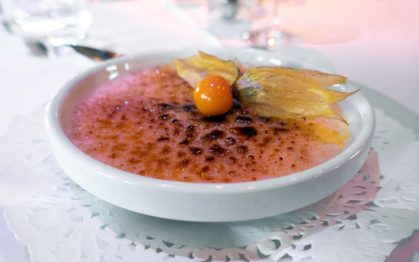 Crème brûlée – food on board a CroisiEurope river cruise