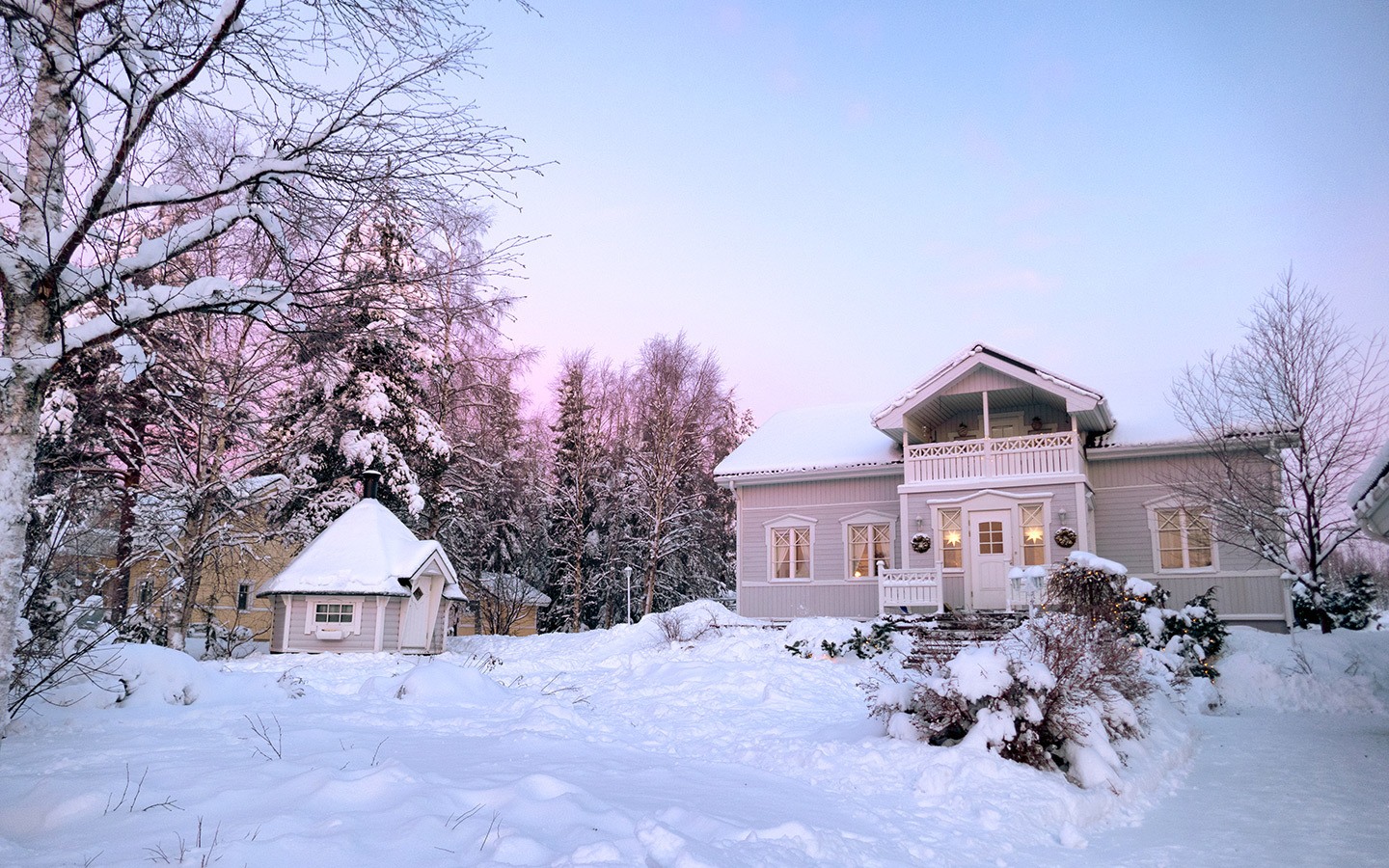 A more sustainable travel AirBnB rental house in Rovaniemi, Finland