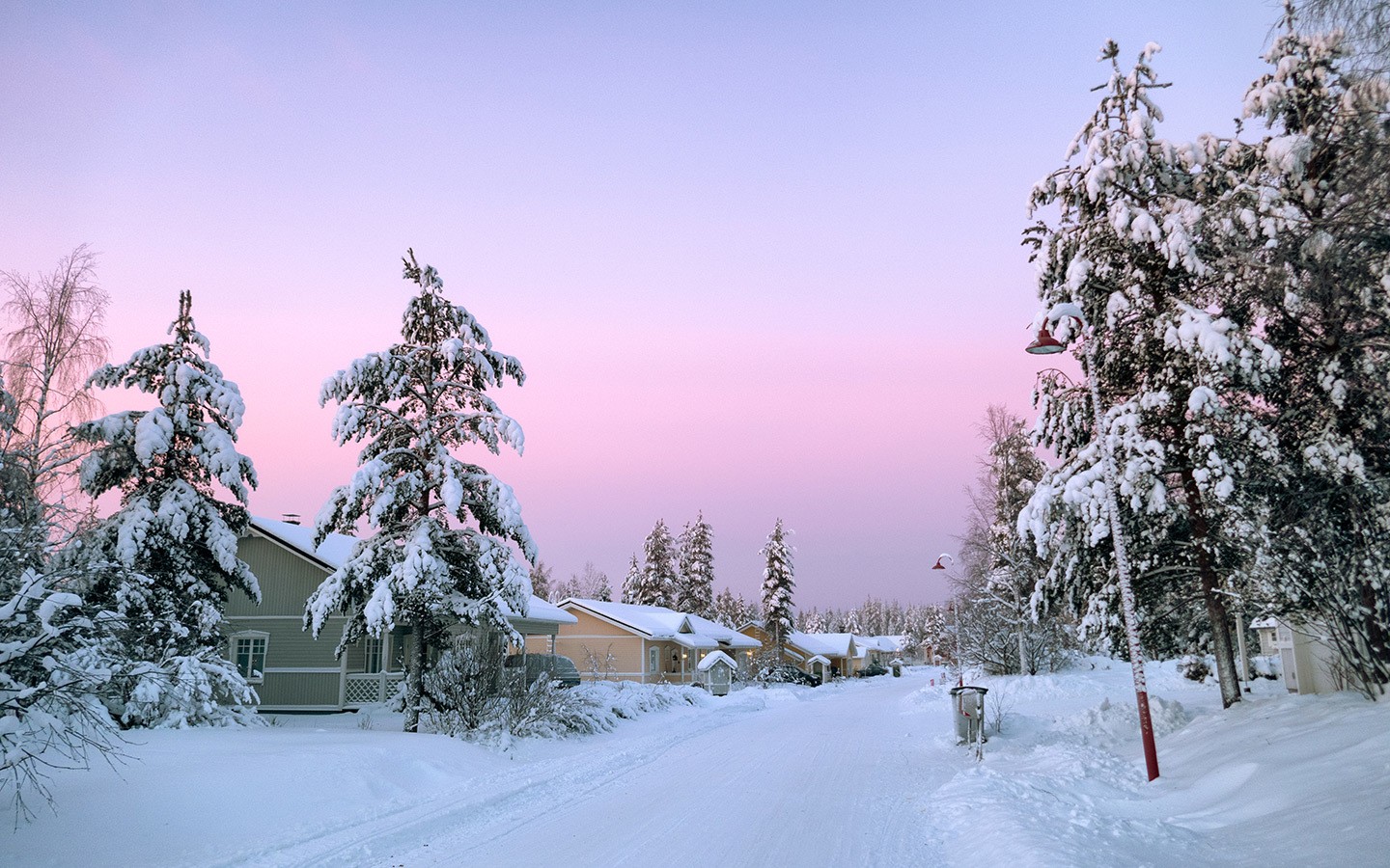 Sunrise in Rovaniemi, Finland