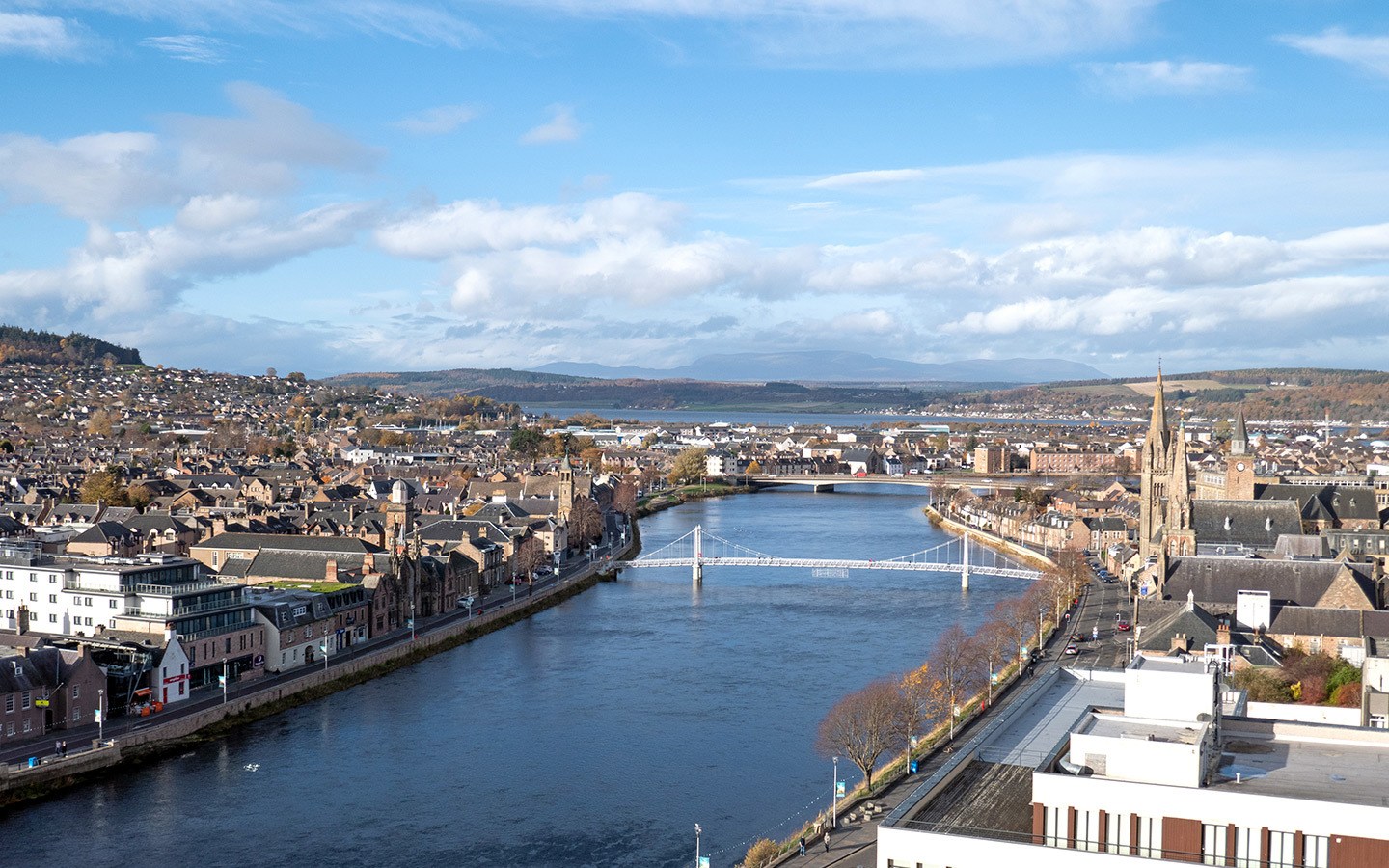 Views from Inverness Castle in Scotland