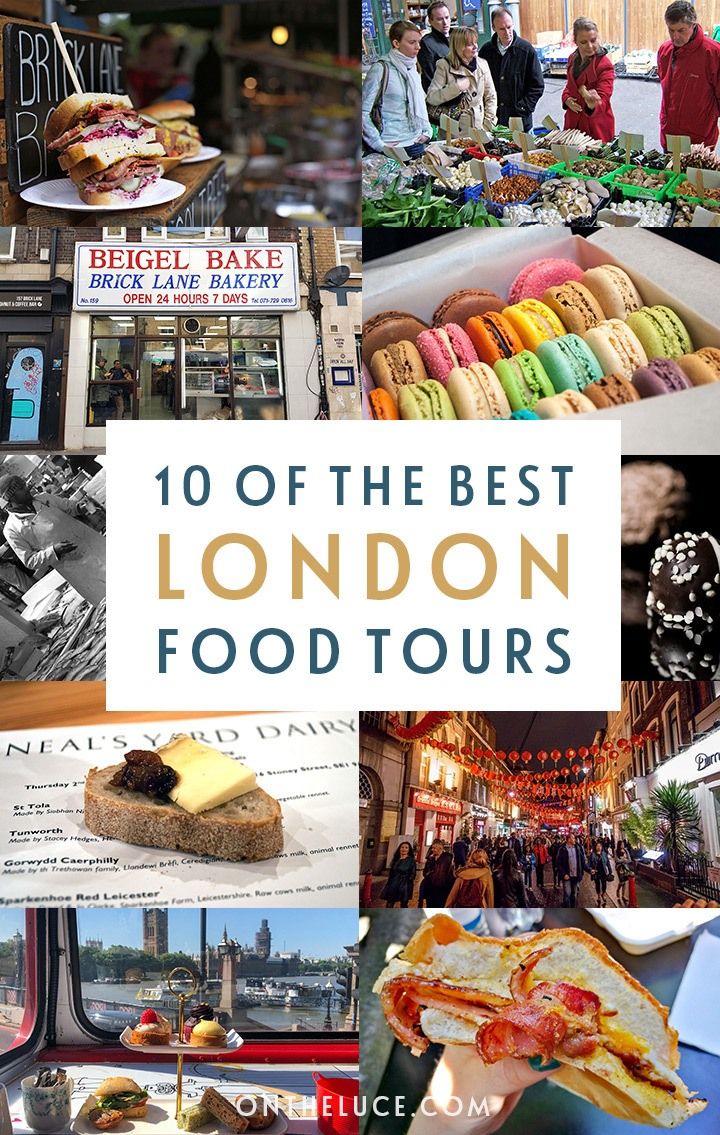 Eat your way around the world on the streets of London with these 10 delicious London food tours and tastings, which range from neighbourhood walks and market tours to cheese tastings and sweet treats | London's best food tours | Food tours of London | London food walking tours | Foodie tours of London