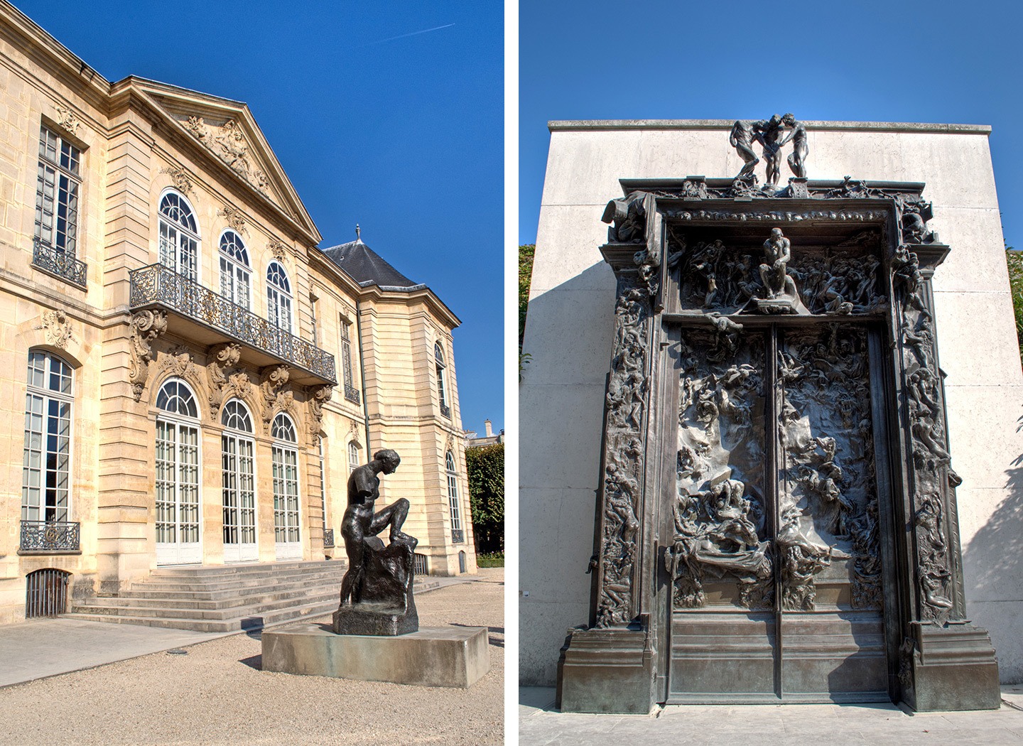 The Rodin Museum sculpture garden in Paris