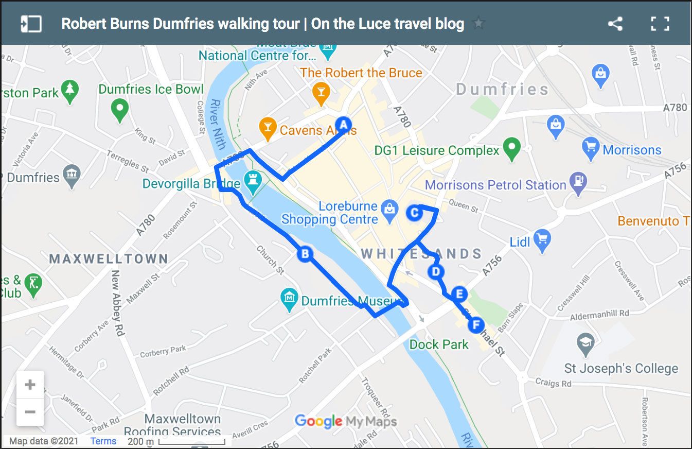 A Robert Burns walking tour of Dumfries