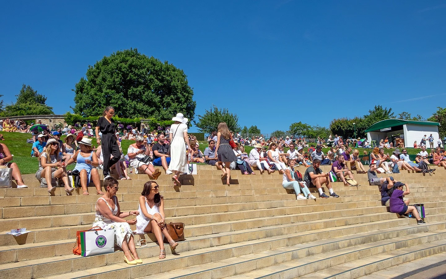 Spectators at Henman Hill/Murray Mound