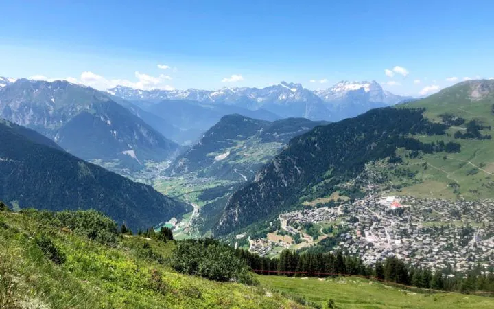 Summer in Verbier in the Swiss Alps