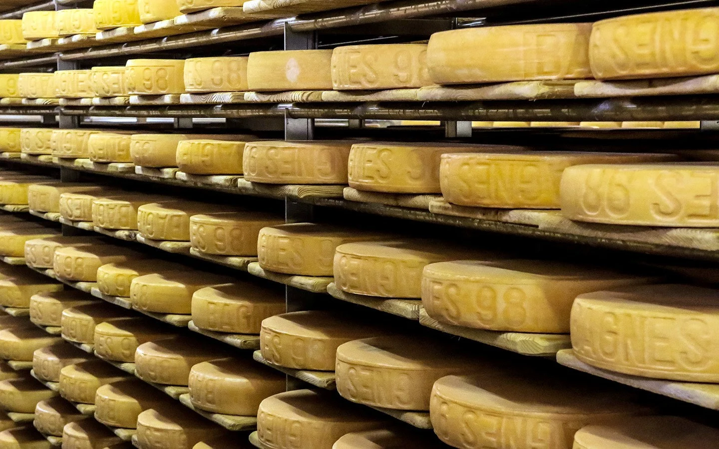 Stacks of cheese