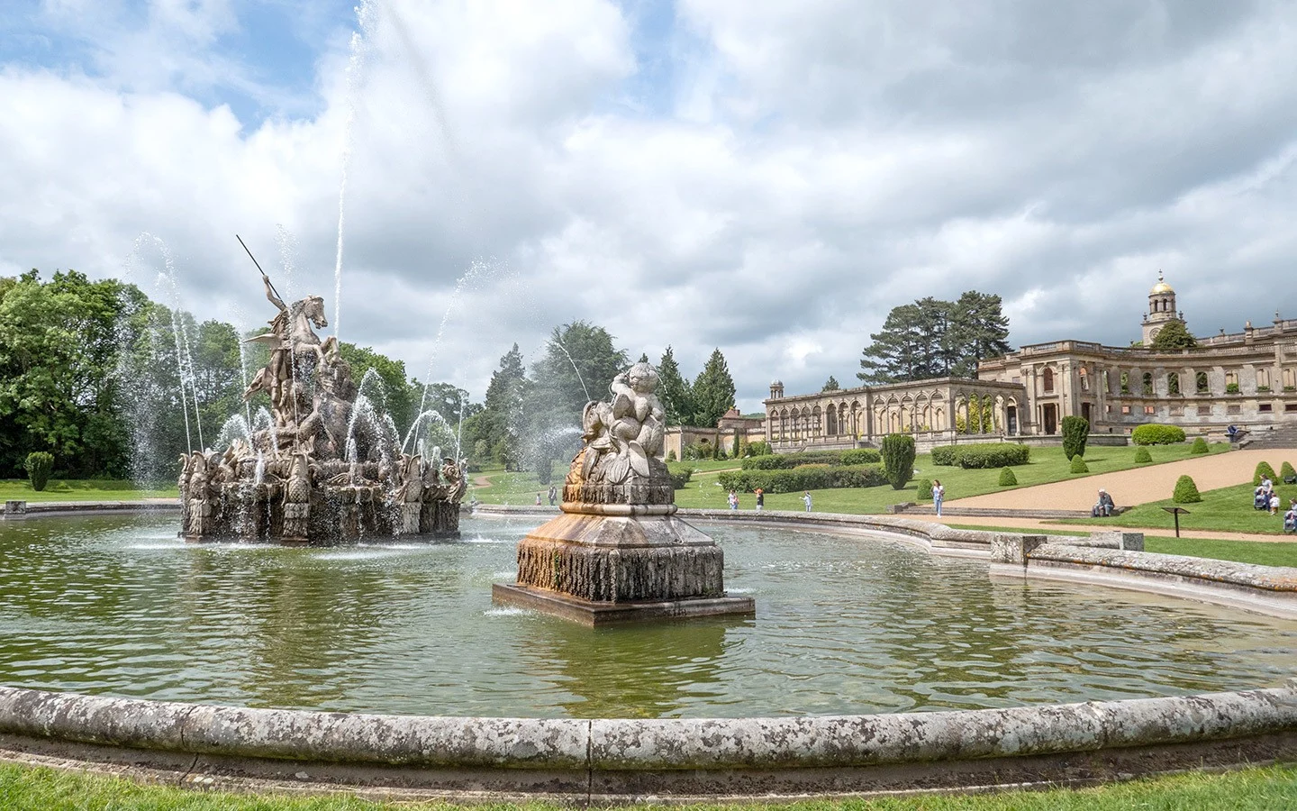 Witley Court ruined country house in Worcestershire
