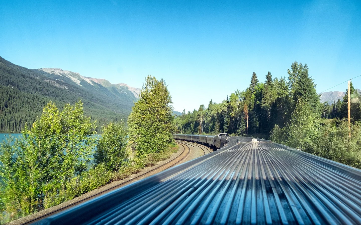 The Canadian train from Vancouver to Jasper