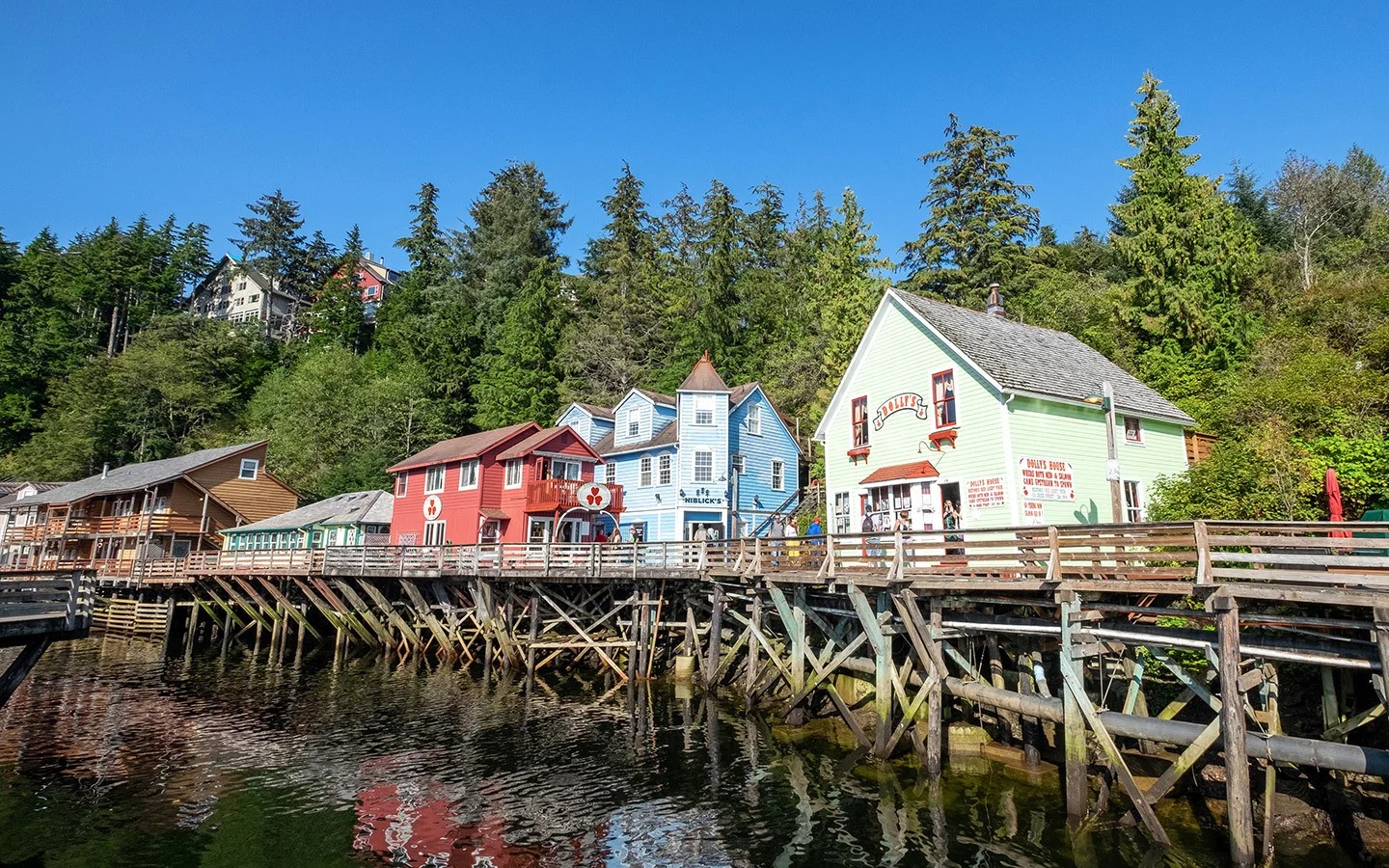 Colourful Creek Street in Ketchikan, Alaska