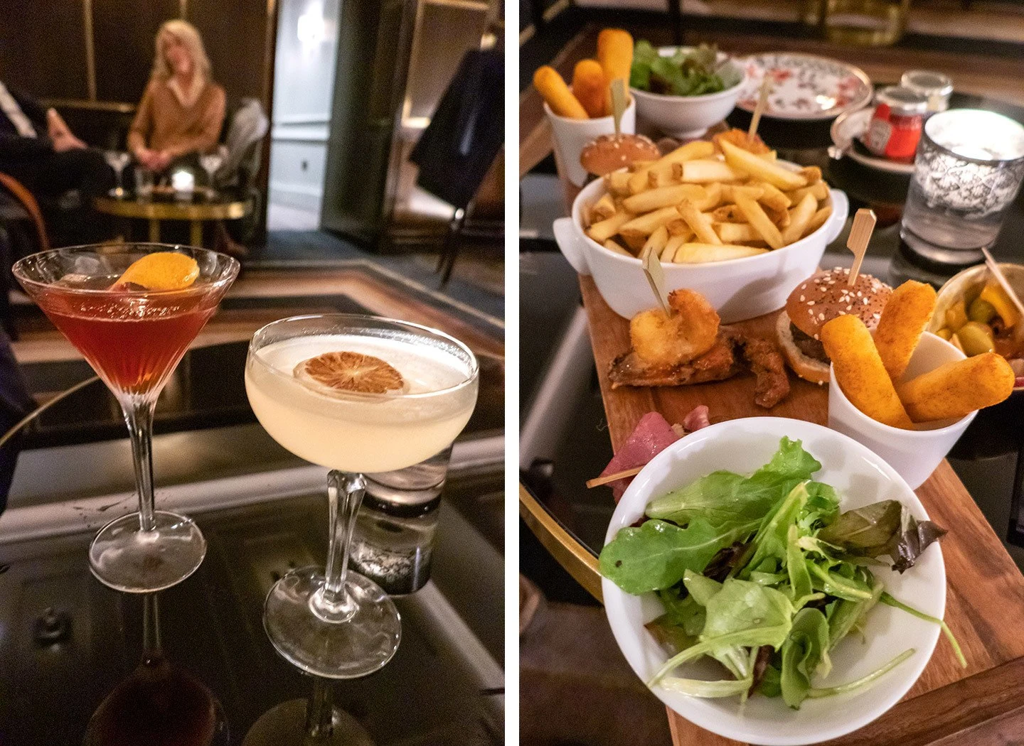 Cocktails at Flemings Hotel in Mayfair, London