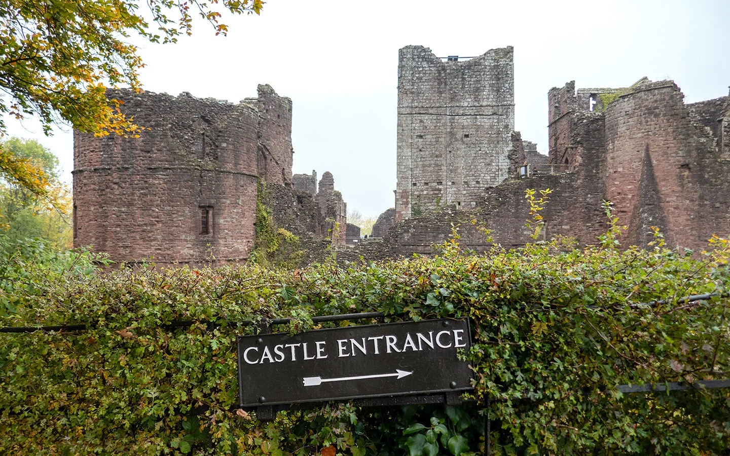 The medieval Goodrich Castle 