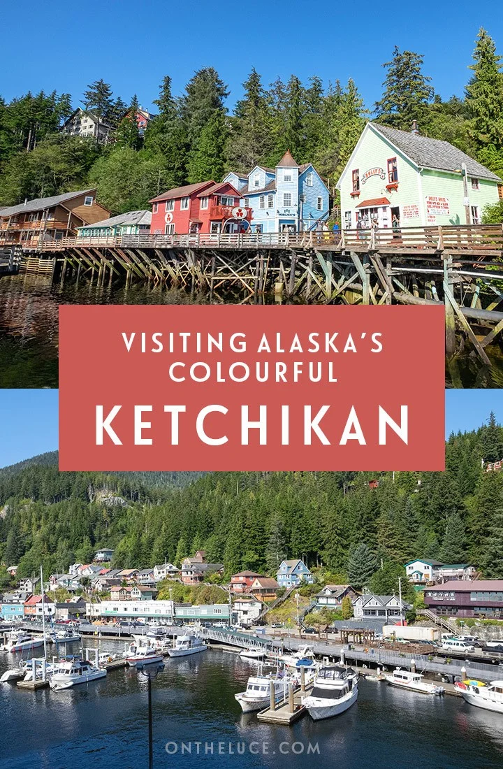 Discovering Ketchikan Alaska’s historic Creek Street, a colourful, quirky neighbourhood with a few scandalous tales to tell on a Ketchikan cruise port stop #Ketchikan #Alaska #cruise #CreekStreet