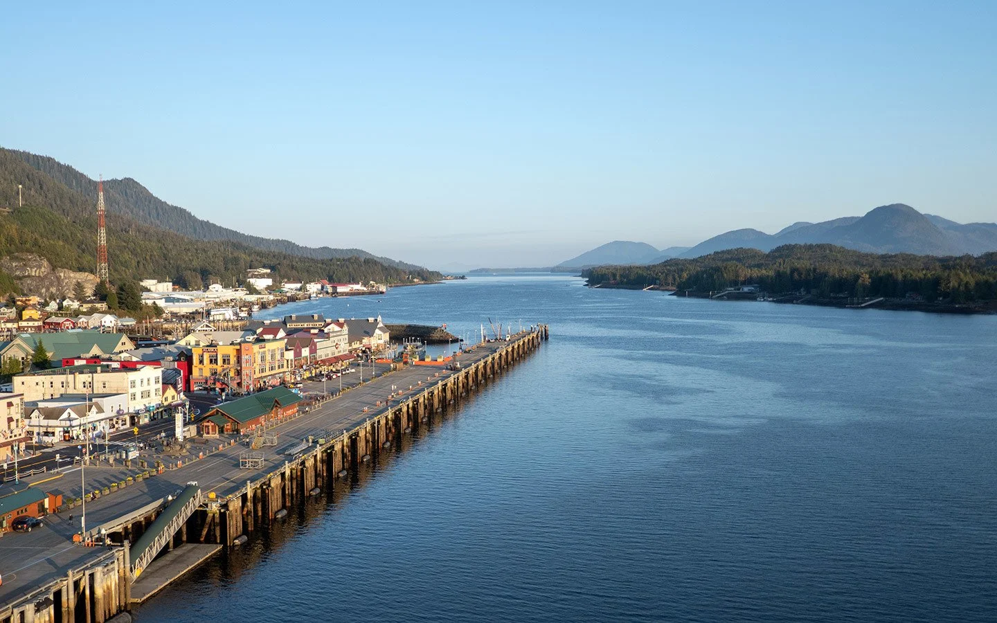 Sunset in Ketchikan Alaska cruise port