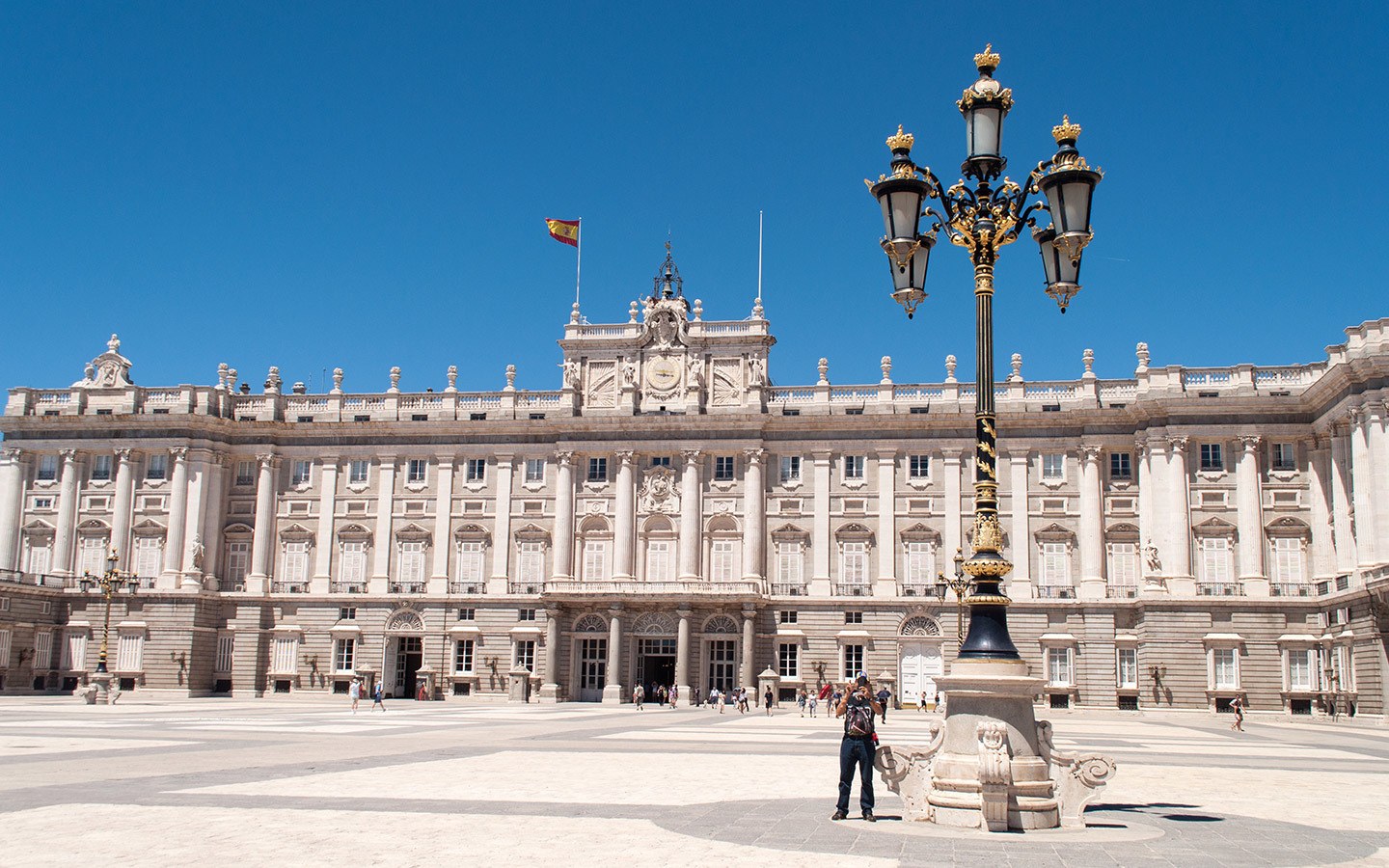 Madrid's Palacio Real on a Spain and Portugal by train itinerary