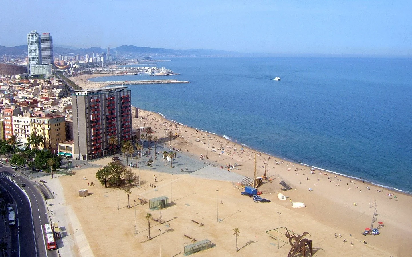 Barceloneta beach in Barcelona