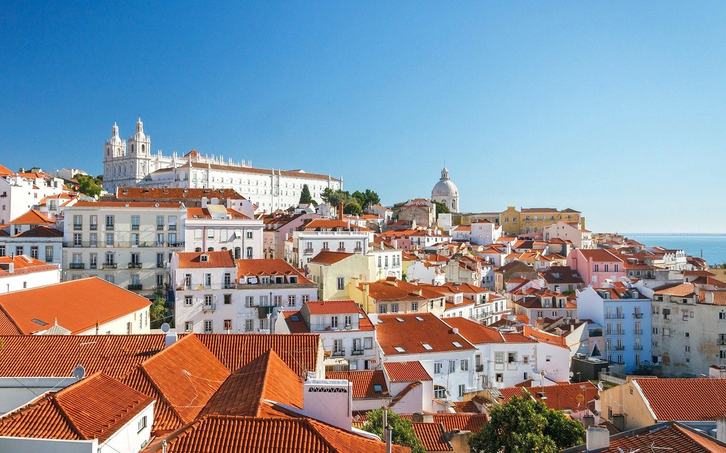 Views over Lisbon, Portugal on a Spain and Portugal by train trip
