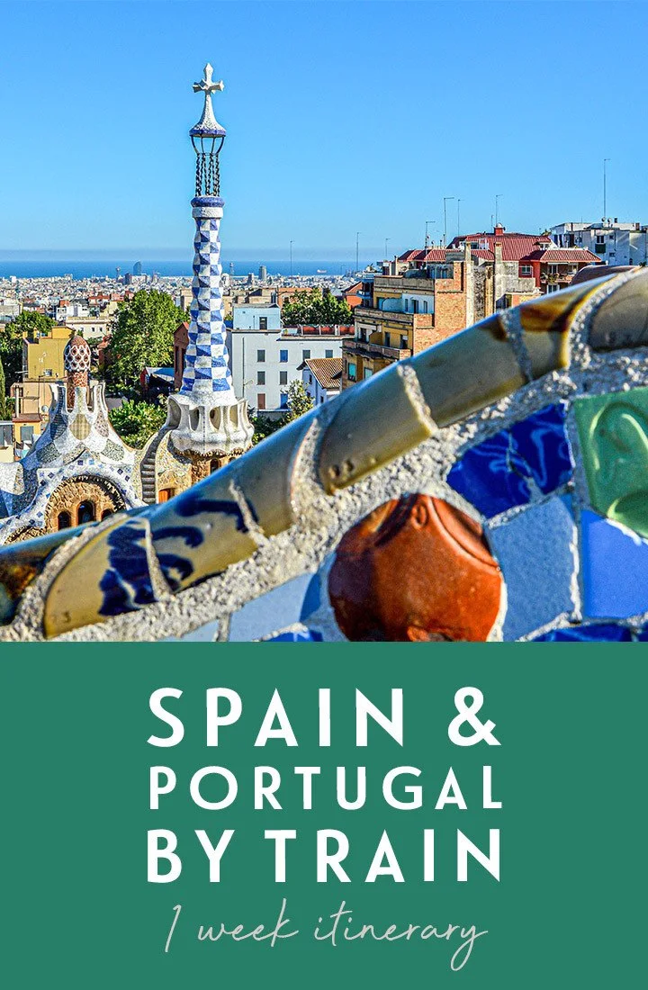 Explore Spain and Portugal by train in just one week on this rail itinerary which takes you from Barcelona to Valencia, Madrid, Porto and Lisbon, with delicious food and drink along the way | Spain by train | Portugal by train | Spain rail itinerary | InterRail Spain | InterRail Portugal