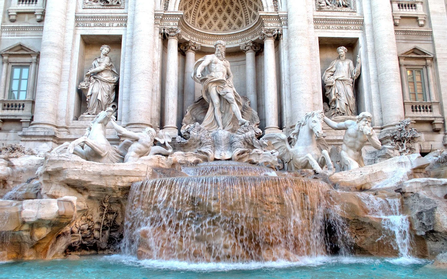 The Trevi Fountain in Rome