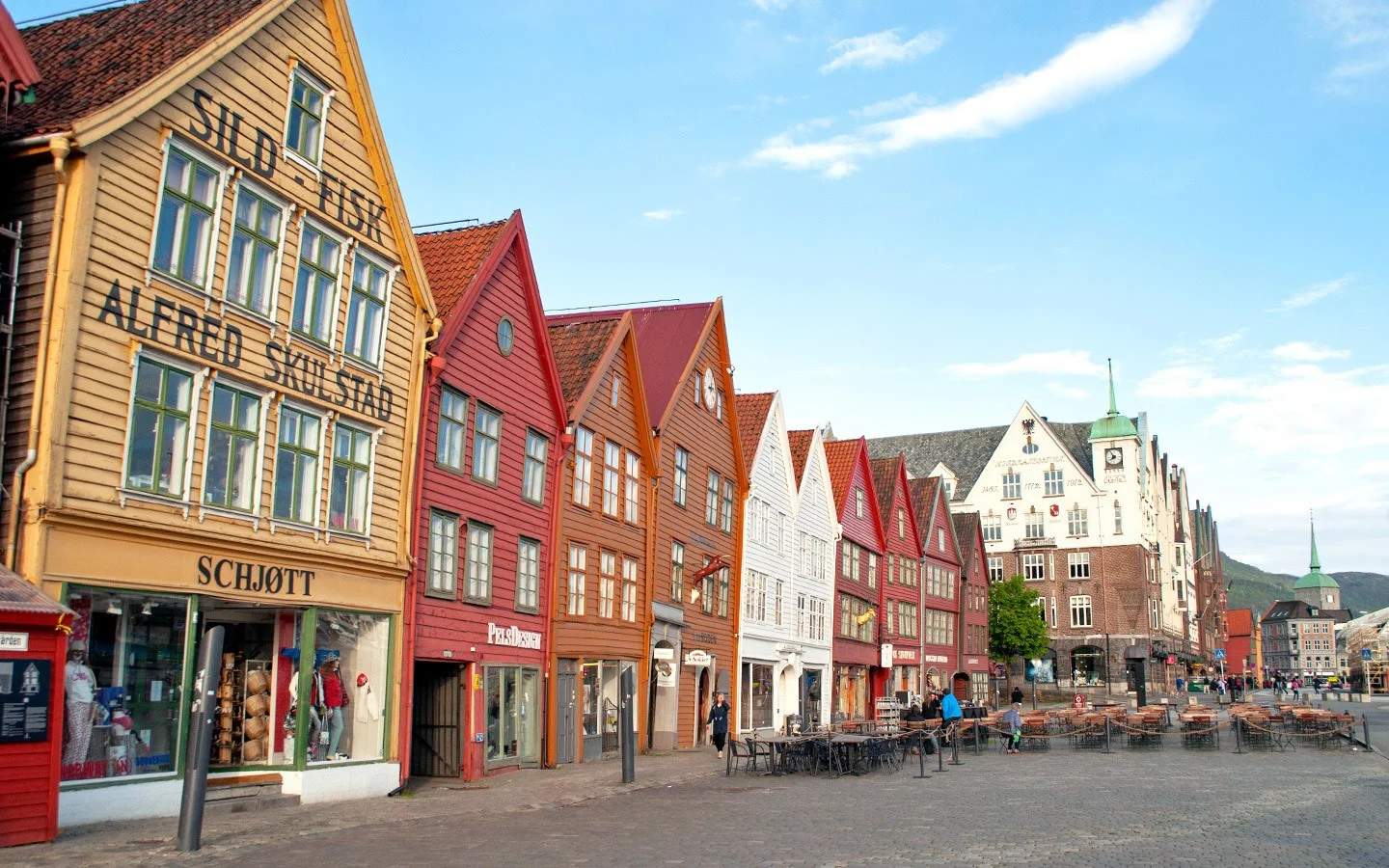 Wooden building in historic Bryggen, Bergen