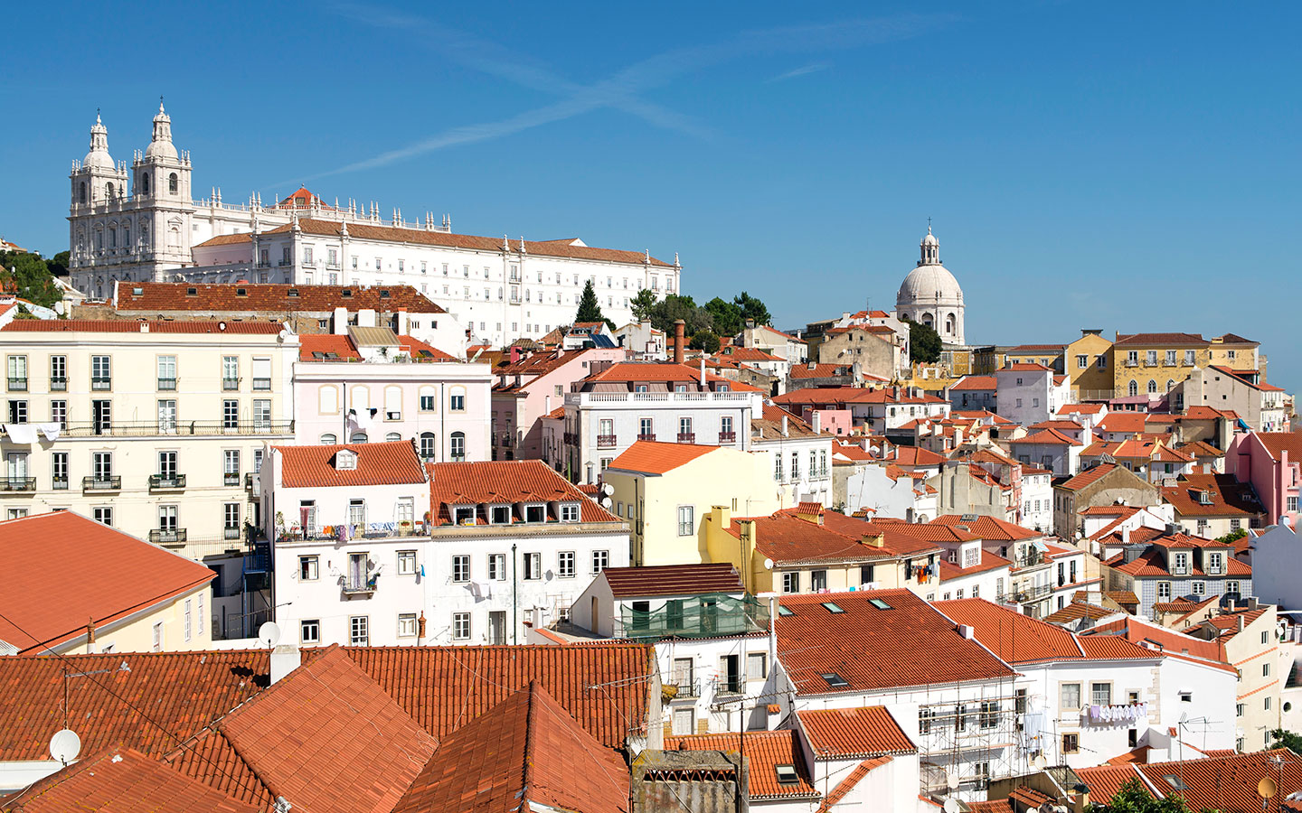 Views over Lisbon, Portugal on a Spain and Portugal by train trip