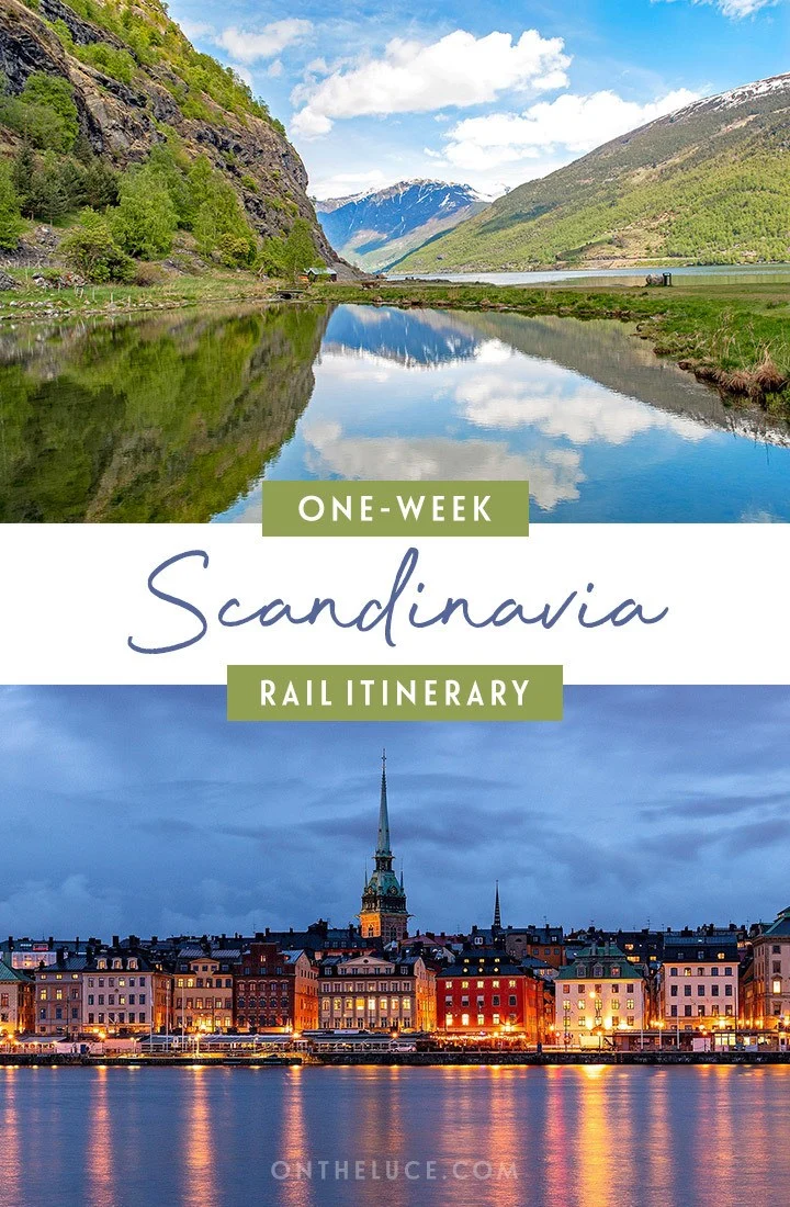 One-week Sandinavia by train itinerary from Copenhagen to Bergen, with Michelin-starred dining and world-class museums in the region’s cities to fjord boat trips and scenic mountain railway journeys through Scandinavia’s stunning landscapes. Here's what trains to take, how much they cost, how to book and what to see along the way  | Scandinavia InterRail itinerary | Scandinavia train trip | Norway by train | Sweden by train | Denmark by train