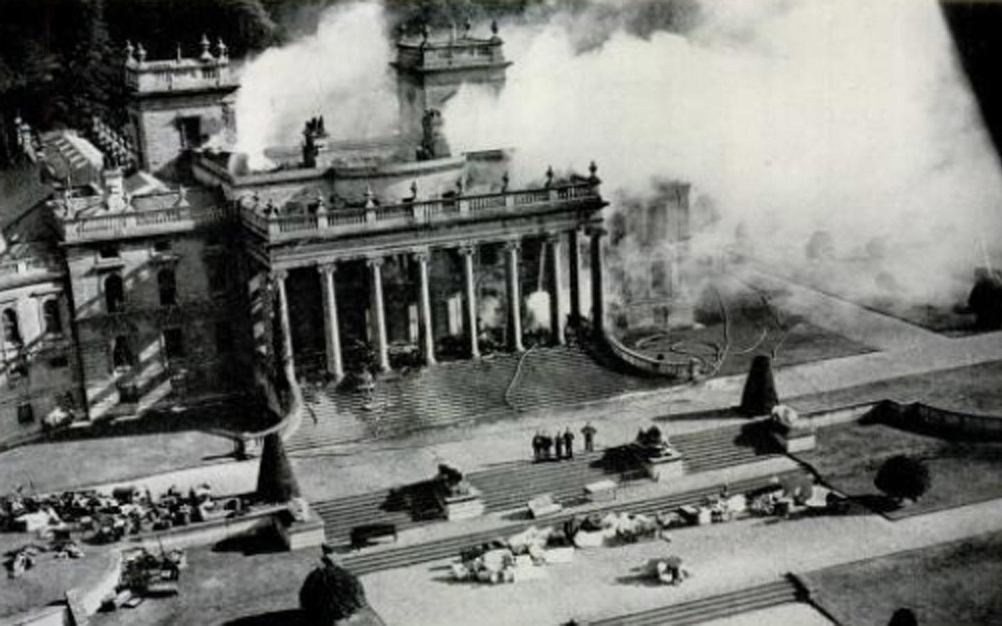 The Witley Court fire in 1937