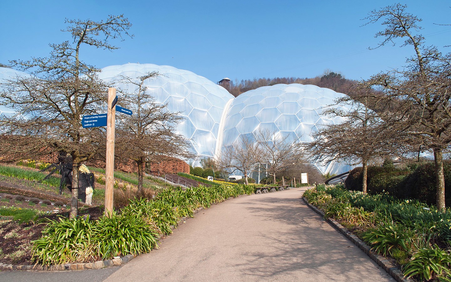 Biomes at the Eden Project in St Austell, Cornwall