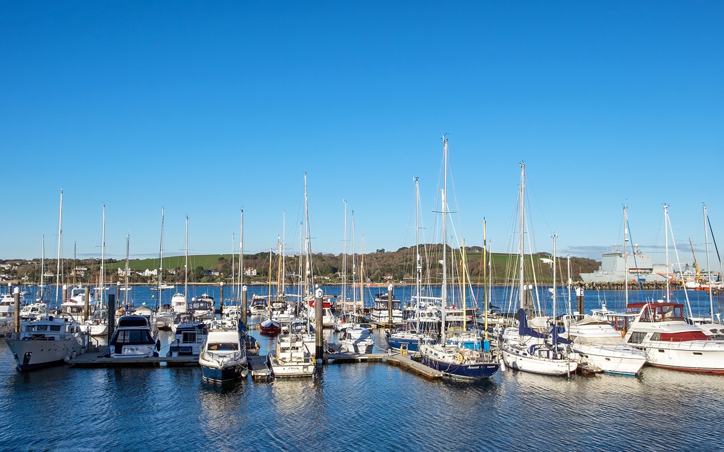 Falmouth Harbour in Cornwall