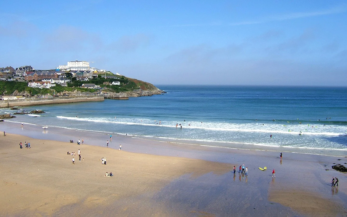 Towan Beach in Newquay in Cornwall