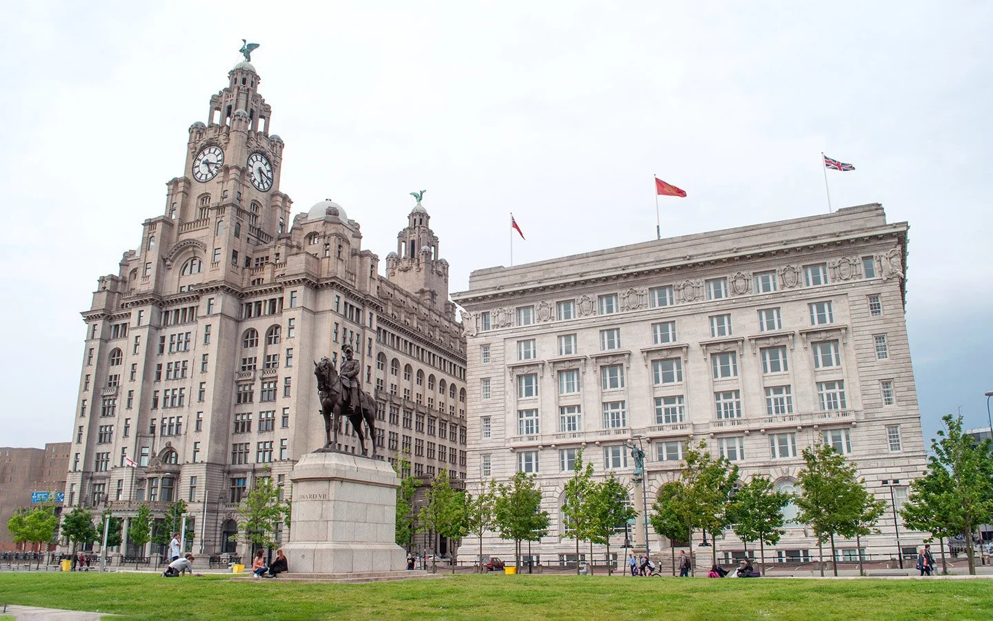 The Liver Building and Cunard Building Liverpool