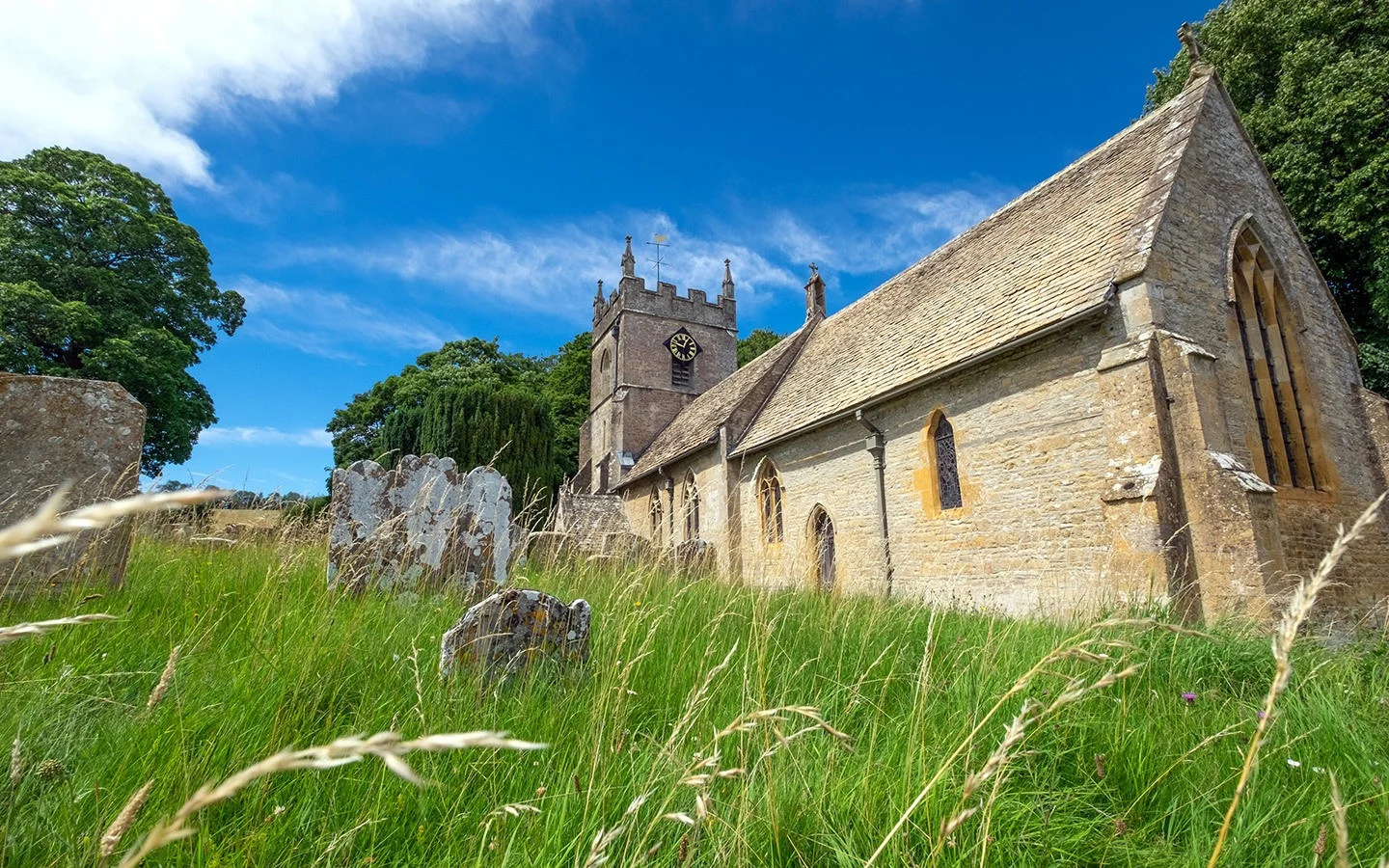 St Peter's Church in Upper Slaughter in the Cotswolds