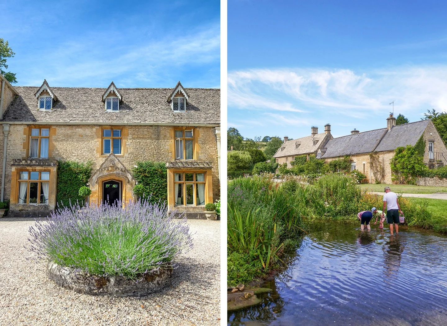 The Lords of the Manor Hotel and the River Eye in Upper Slaughter