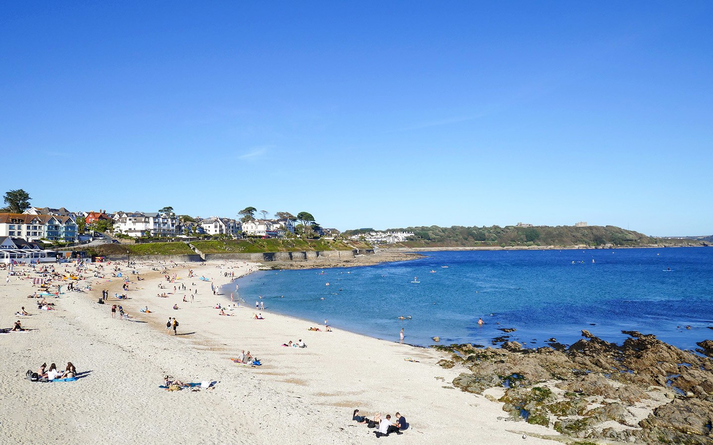 Gyllngvase Beach in Falmouth Cornwall