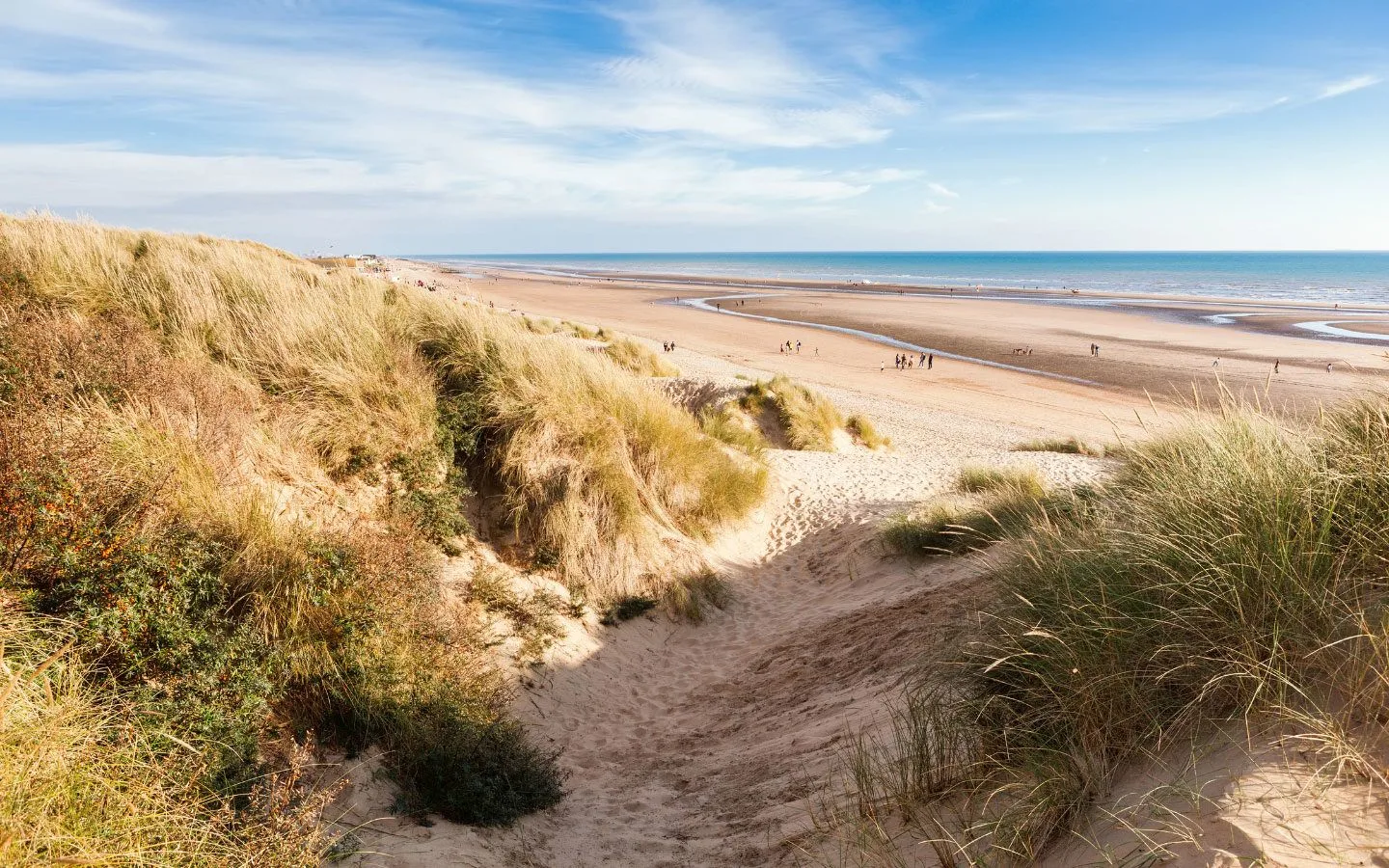 Camber Sands beach in East Sussex