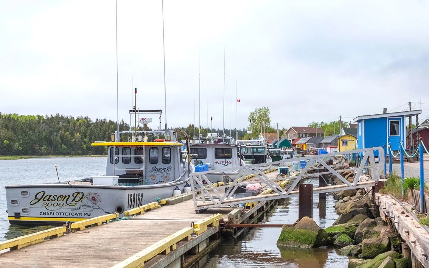 Colourful fishing villages in Prince Edward Island, Canada