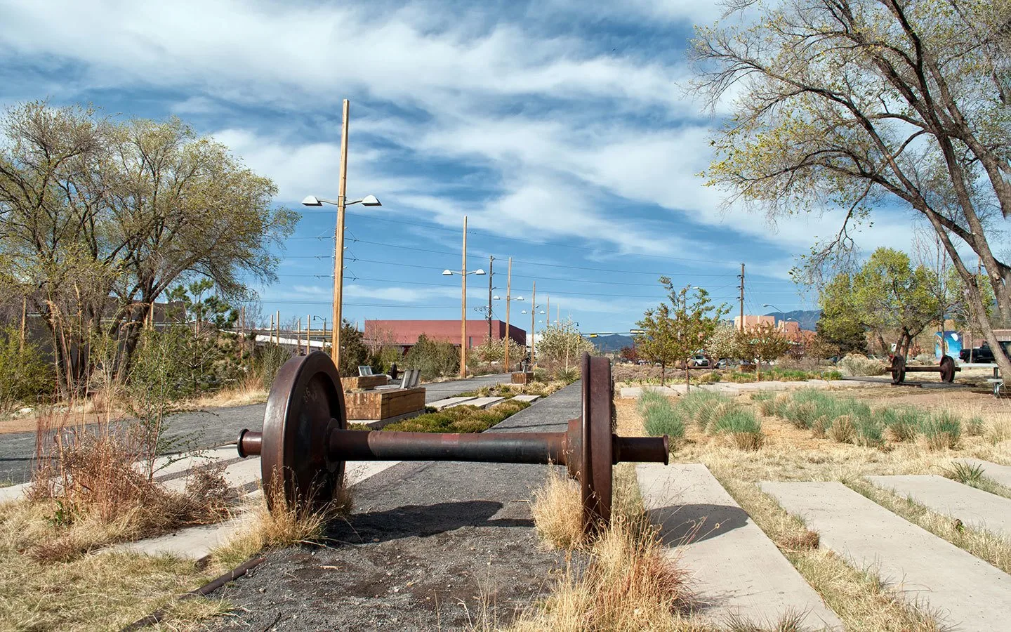 Old railway details in the Railyard Park