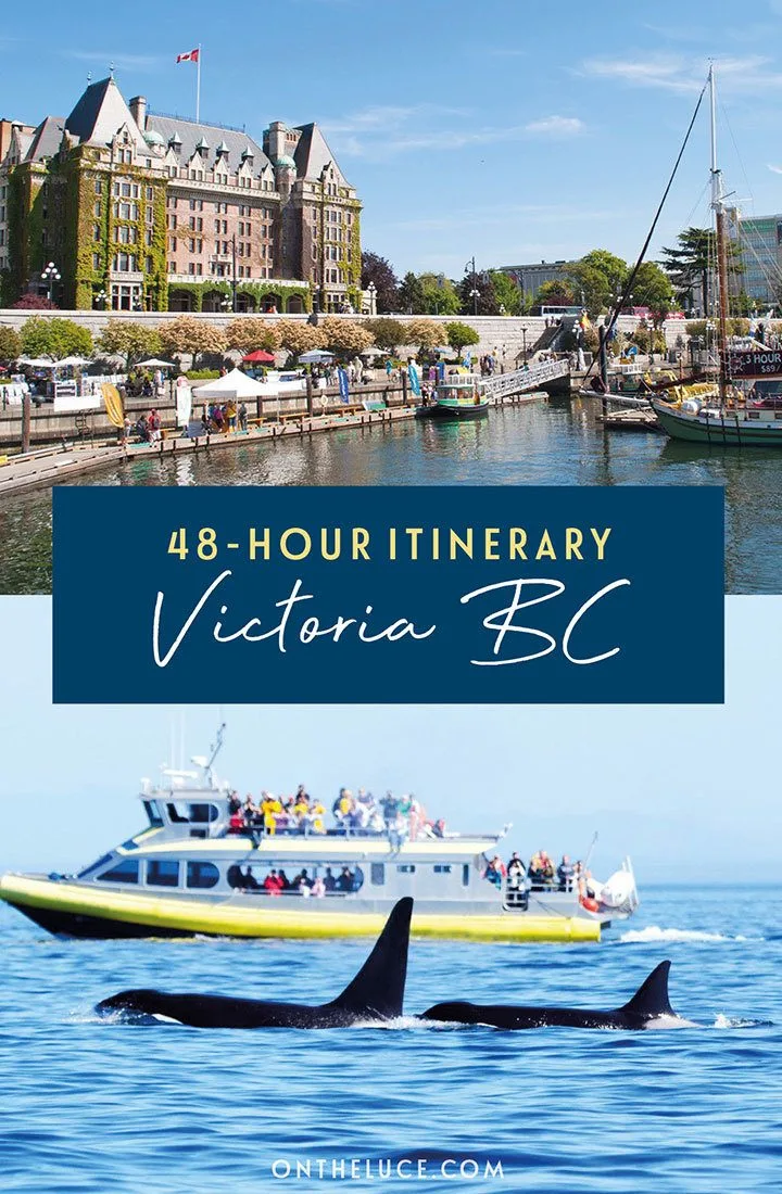How to spend a weekend in Victoria, British Columbia: Discover the best things to see, do, eat and drink in Victoria in a two-day itinerary featuring whale-watching, parks, museums and cycle tours | Weekend in Victoria | Victoria itinerary | Victoria British Columbia | Things to do in Victoria BC