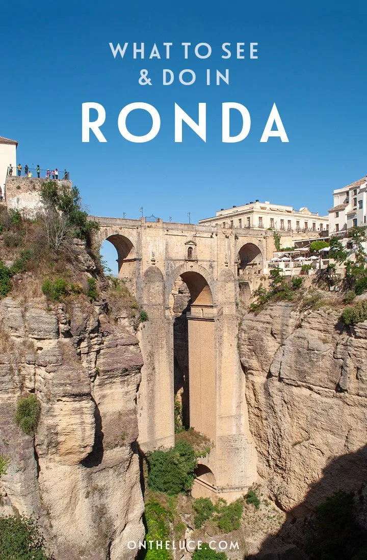 Head to the Andalusian hills for a spectacular city break in Ronda, Spain. Discover the best things to do in Ronda with its spectacular views, historic bridges, Roman baths and tasty tapas | Things to do in Ronda Spain | Ronda travel guide | Places to visit in Andalusia | What to do in Ronda