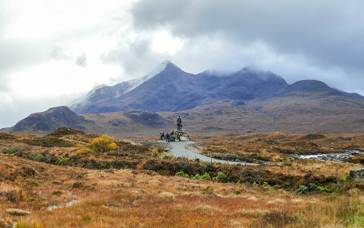 Views of the Cuillin Mountains from Sligachan, Isle of Skye