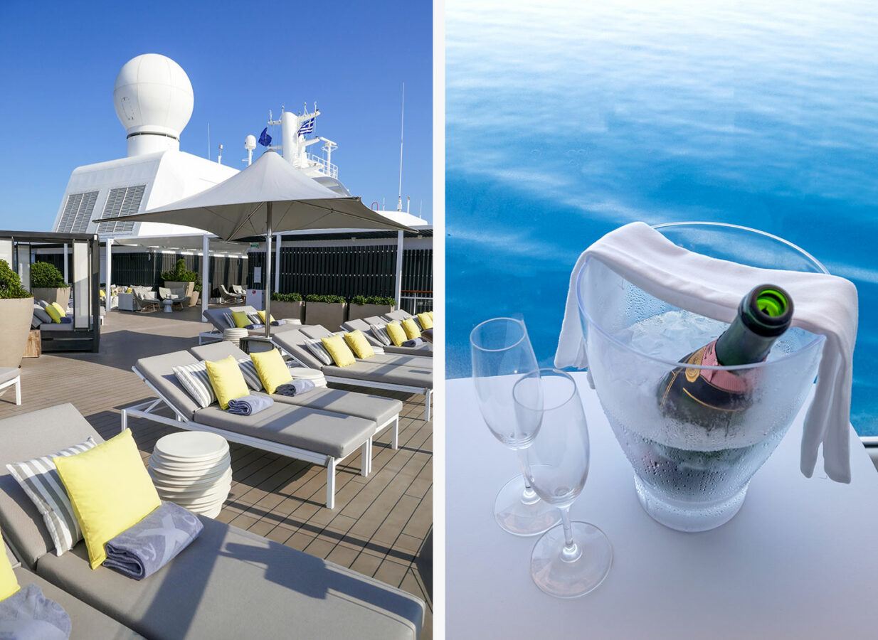 The Retreat Sundeck and Champagne on board Celebrity Apex