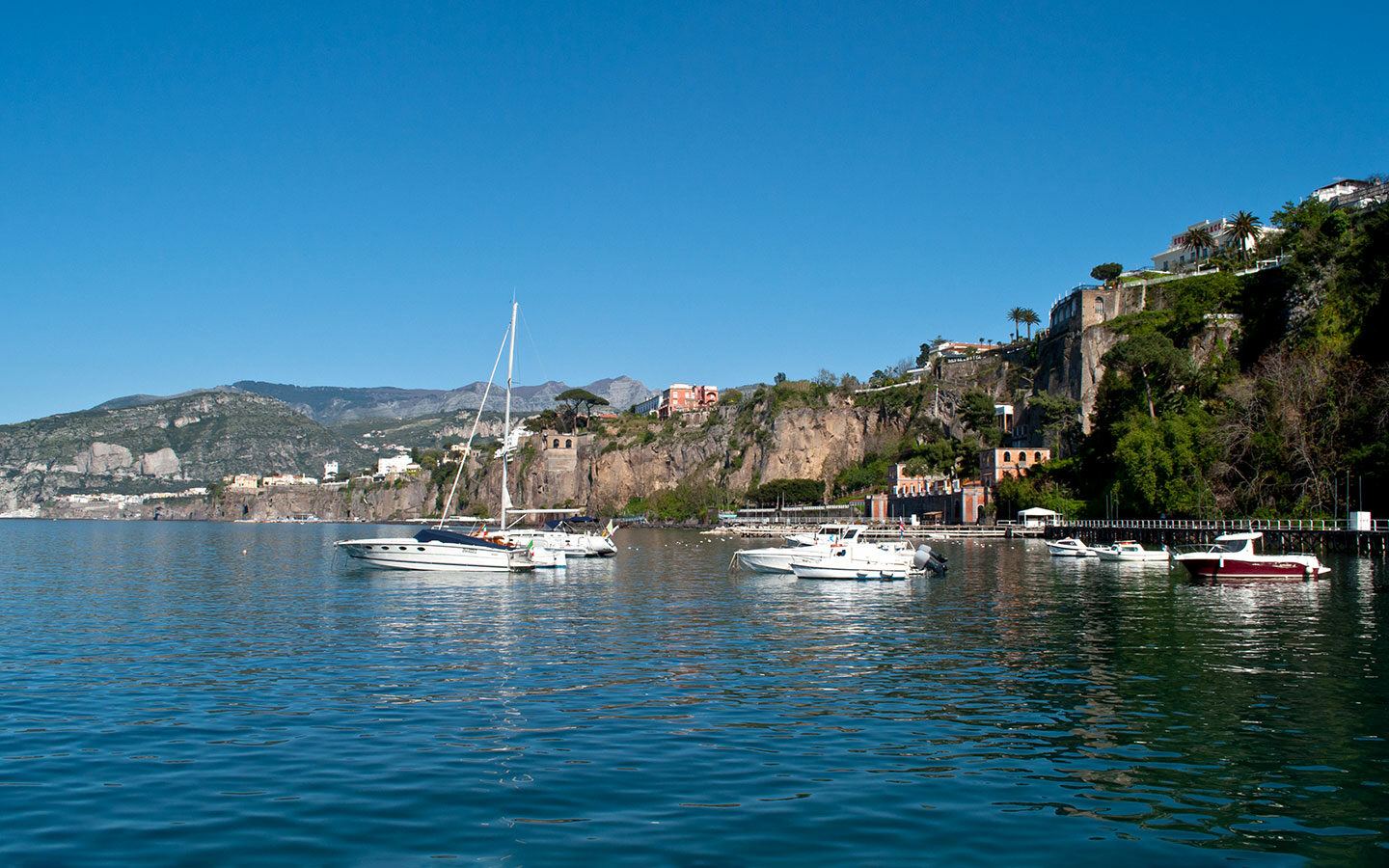 Boats in Sorrento harbour