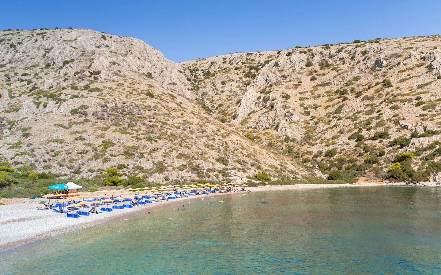 Best beaches in Hydra, Greece: Agios Nikolaos beach