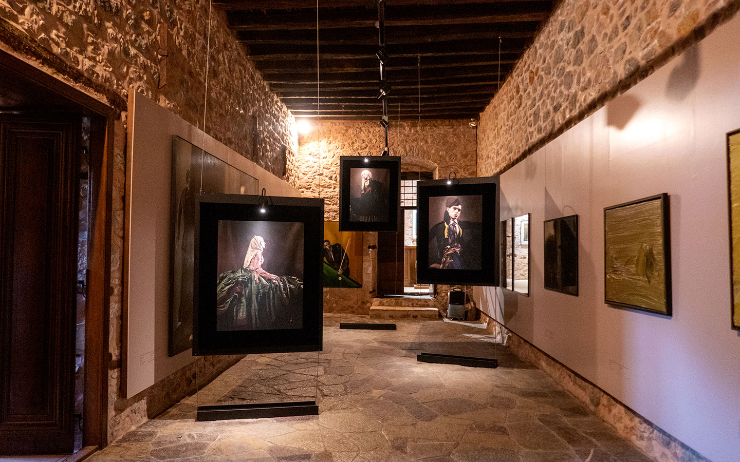 Exhibits inside the Lazaros Koundouriotis Historical Mansion in Hydra