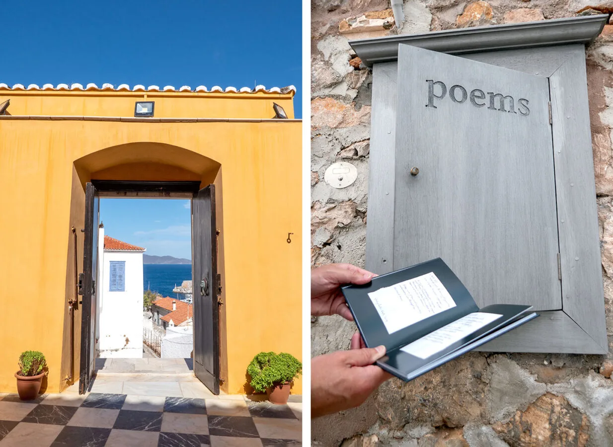 Backstreets of Hydra – Lazaros Koundouriotis Historical Mansion and hidden poems