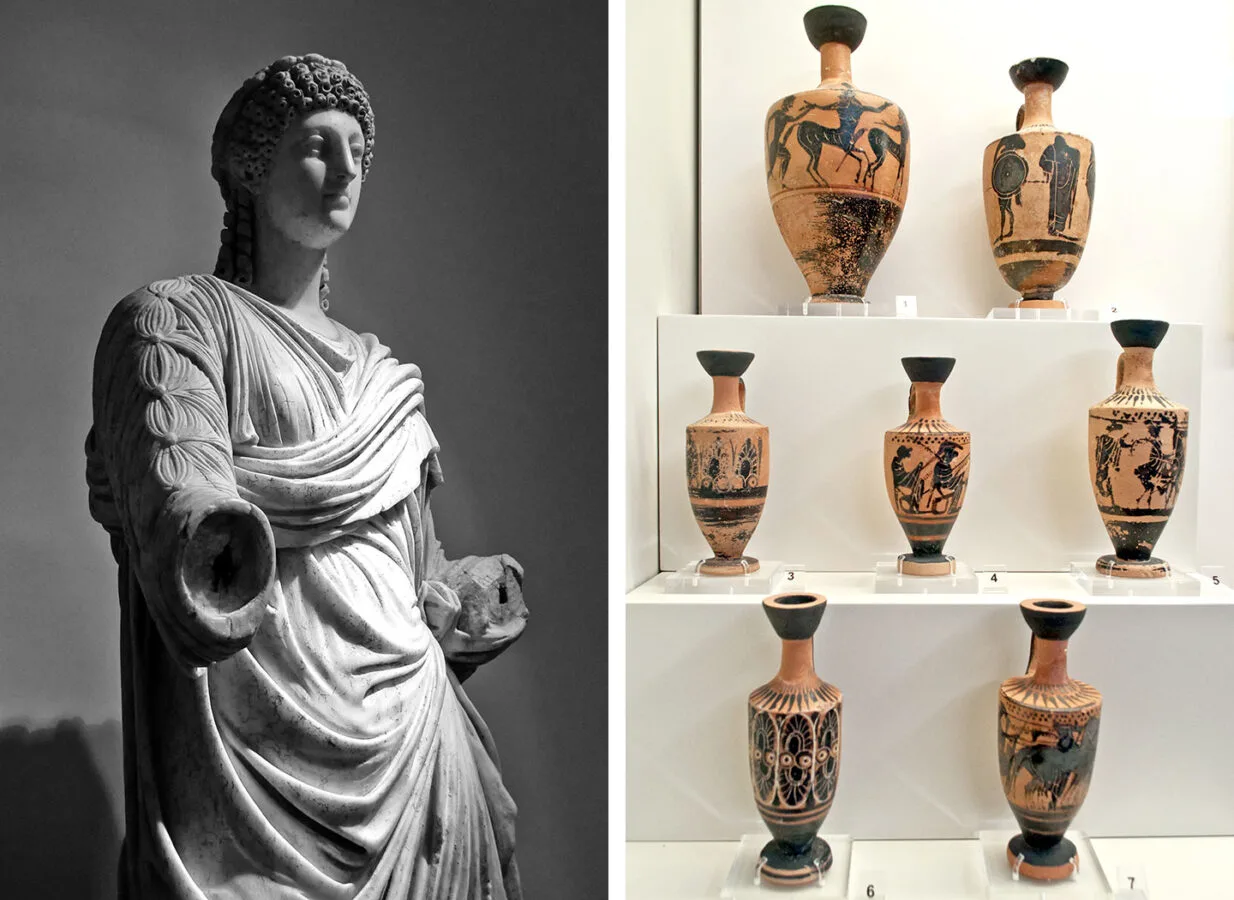 Museum exhibits at Olympia