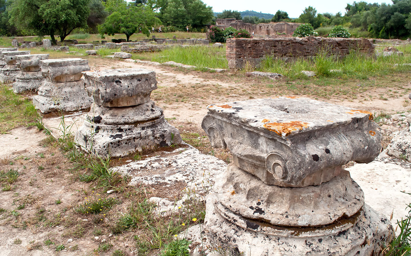 Visiting the archaeological site of Olympia
