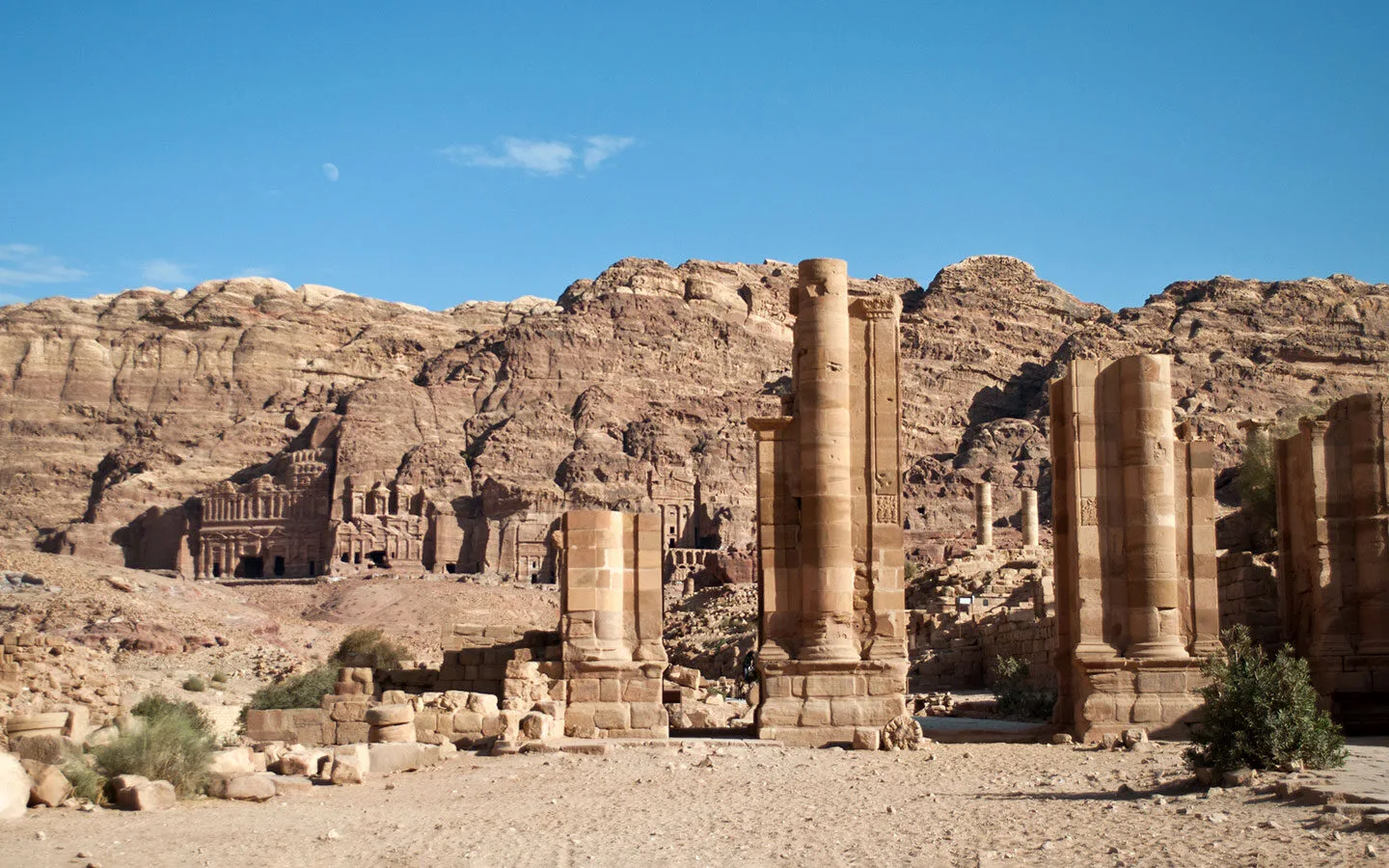 The Colonnaded Street at Petra